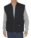 Dickies Workwear TE242T Unisex Tall Diamond Quilted Nylon Vest BLACK