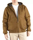 Dickies Workwear TJ718T 10 oz. Rigid Duck Hooded Jacket BROWN DUCK