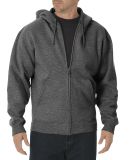 Dickies Workwear TW391 Unisex Midweight Fleece Full Zip Hoodie DARK HEATHER GRY