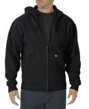 Dickies Workwear TW391T Unisex Tall Midweight Fleece Full Zip Hoodie BLACK