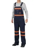 Dickies Workwear VB501 Men's Enhanced Visibility Denim Bib Overall INDIGO BLUE _34