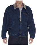 Dickies Workwear WD780 Men's Stone Washed Denim Jacket STNWSH DK INDIGO