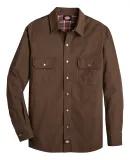 Dickies Workwear WL610 Men's Relaxed Fit Flannel Lined Shirt RINSED TIMBER