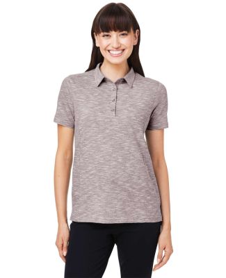 North End NE115W Ladies' Eclipse Jacquard Polo in Burgundy heather