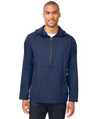 North End NE810 Men's Aura Lightweight Packable An in Classc nvy/ crbn