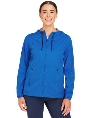 North End NE75W Ladies' Network Lightweight Jacket in Lt nautl blu ht
