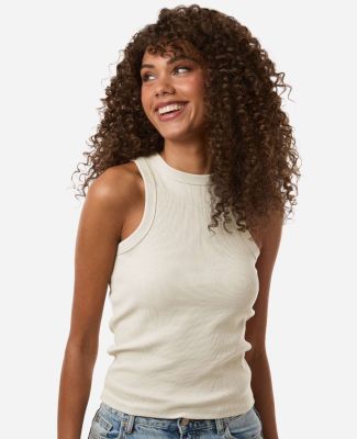 American Apparel BR2101 Women's Baby Rib Tank in Bone