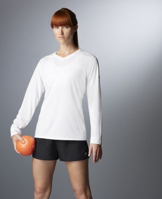 New Balance N7119L Ladies' Ndurance® Athletic Long-Sleeve V-Neck T-Shirt