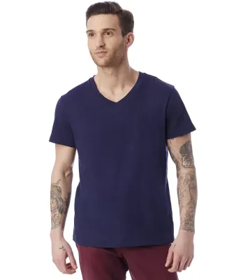 Alternative 4532 Perfect Organic Pima V-Neck T-Shirt NAVY