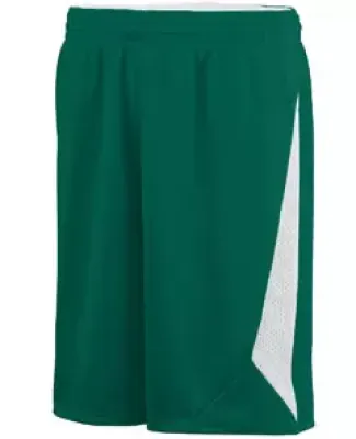 Augusta Sportswear 1175 Slam Dunk Short Dark Green/ White