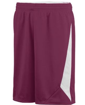 Augusta Sportswear 1176 Youth Slam Dunk Short Maroon/ White