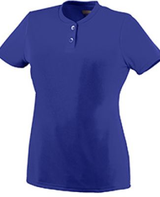 Augusta Sportswear 1212 Women's Wicking Two-Button Jersey Purple