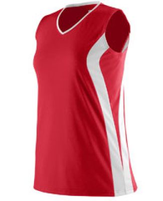 Augusta Sportswear 1236 Girls' Triumph Jersey Red/ White