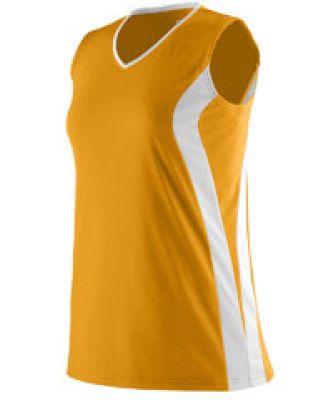 Augusta Sportswear 1236 Girls' Triumph Jersey Gold/ White