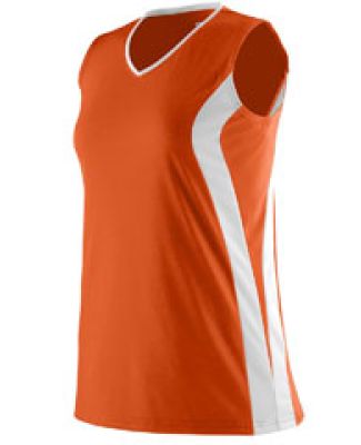 Augusta Sportswear 1236 Girls' Triumph Jersey Orange/ White
