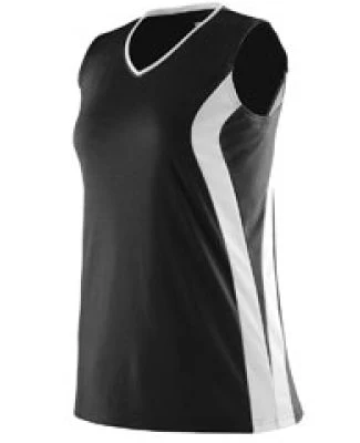 Augusta Sportswear 1236 Girls' Triumph Jersey Black/ White