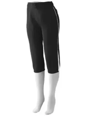 Augusta Sportswear 1245 Women's Low Rise Drive Pant Black/ White