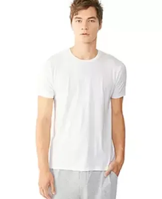 Alternative 12523 Perfect Crew Organic Pima T-Shirt WHITE