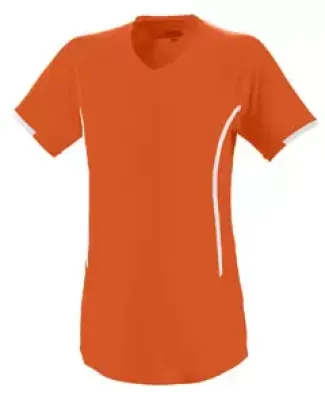 Augusta Sportswear 1270 Women's Heat Jersey Orange/ White