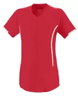 Augusta Sportswear 1270 Women's Heat Jersey Red/ White