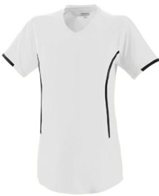 Augusta Sportswear 1271 Girls' Heat Jersey White/ Black