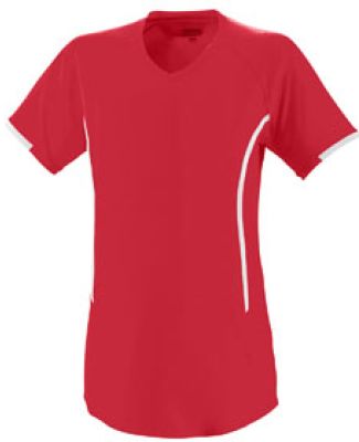 Augusta Sportswear 1271 Girls' Heat Jersey Red/ White