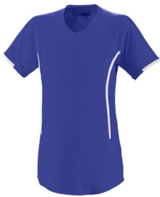 Augusta Sportswear 1271 Girls' Heat Jersey Purple/ White