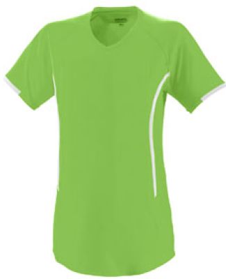 Augusta Sportswear 1271 Girls' Heat Jersey Lime/ White