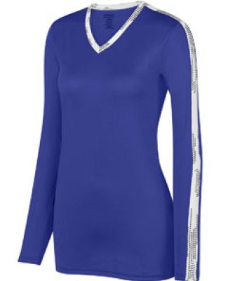 Augusta Sportswear 1307 Women's Vroom Jersey Purple/ White