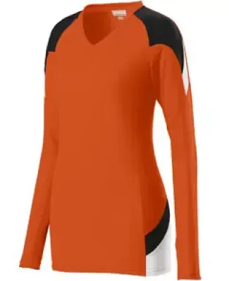 Augusta Sportswear 1321 Girls' Set Jersey Orange/ Black/ White