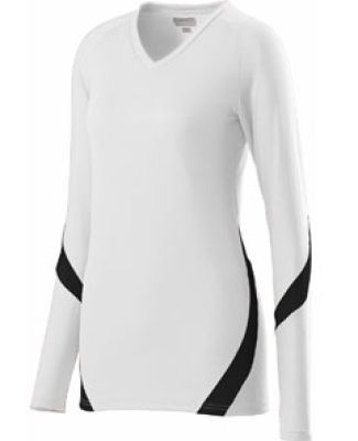 Augusta Sportswear 1326 Girls' Dig Jersey White/ Black