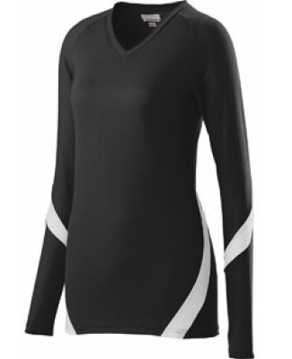 Augusta Sportswear 1326 Girls' Dig Jersey Black/ White
