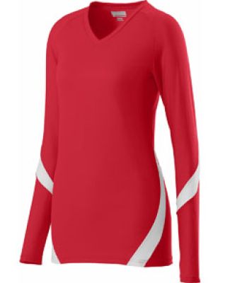 Augusta Sportswear 1326 Girls' Dig Jersey Red/ White