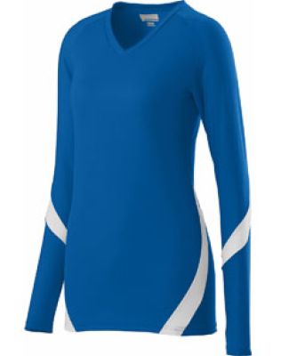 Augusta Sportswear 1326 Girls' Dig Jersey Royal/ White