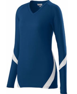 Augusta Sportswear 1326 Girls' Dig Jersey Navy/ White
