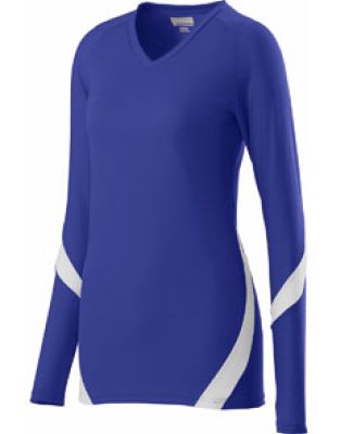 Augusta Sportswear 1326 Girls' Dig Jersey Purple/ White