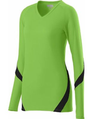 Augusta Sportswear 1326 Girls' Dig Jersey Lime/ Black