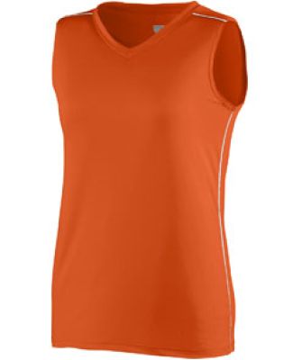 Augusta Sportswear 1351 Girls' Storm Jersey Orange/ White