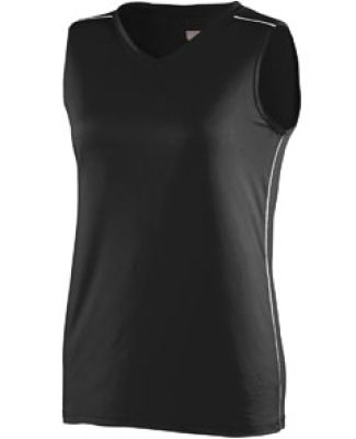 Augusta Sportswear 1351 Girls' Storm Jersey Black/ White