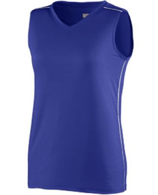 Augusta Sportswear 1351 Girls' Storm Jersey Purple/ White