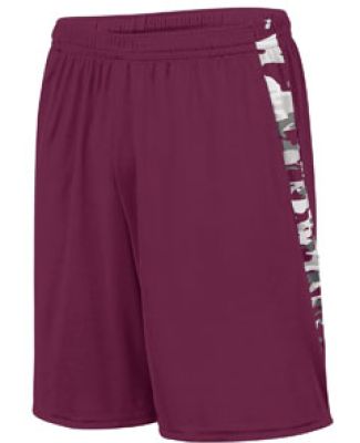Augusta Sportswear 1432 Mod Camo Training Short Maroon/ Maroon Mod