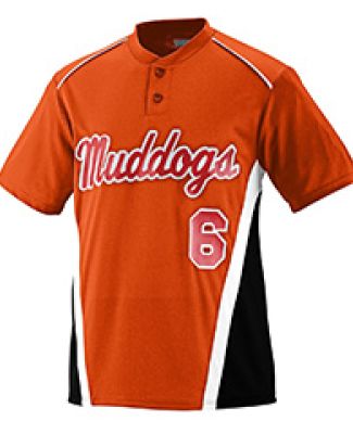 Augusta Sportswear 1526 Youth RBI Performance Jersey Orange/ Black/ White