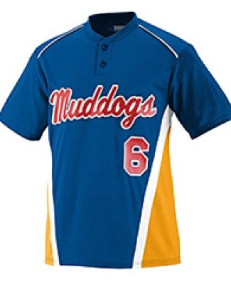 Augusta Sportswear 1526 Youth RBI Performance Jersey Royal/ Gold/ White