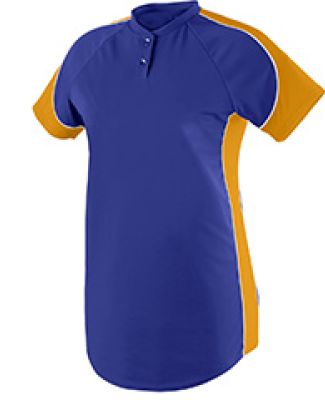 Augusta Sportswear 1533 Girls' Blast Jersey Purple/ Gold/ White
