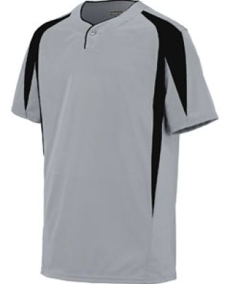 Augusta Sportswear 1545 Flyball Jersey Silver Grey/ Black