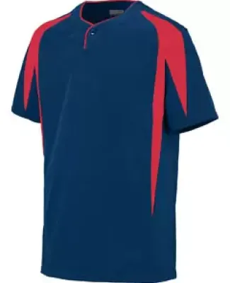 Augusta Sportswear 1546 Youth Flyball Jersey Navy/ Red