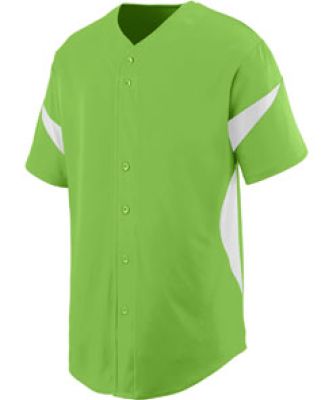 Augusta Sportswear 1651 Youth Wheel House Jersey Lime/ White