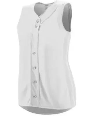 Augusta Sportswear 1668 Women's Sleeveless Winner Jersey White/ White