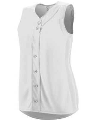Augusta Sportswear 1669 Girls' Sleeveless Winner Jersey White/ White