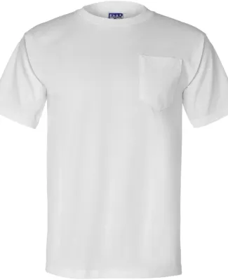 Union Made 3015 Union-Made Short Sleeve T-Shirt with a Pocket WHITE